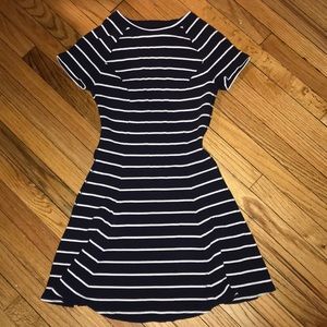 Ribbed boatneck dress
